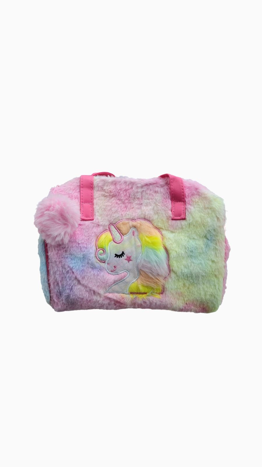 Bolsinha de Pelúcia Unicórnio Infantil CORES VARIADAS - Imagem 3